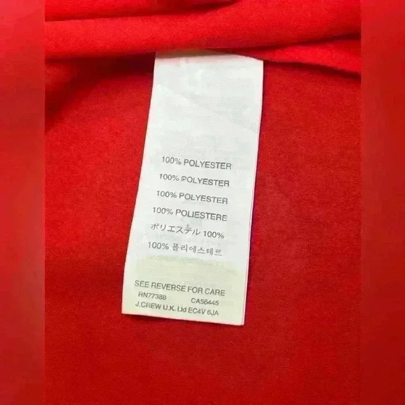 J.Crew Womens Top Drapey Keyhole Neckline Button Blouse Sleeveless Red Size 4 - Picture 5 of 7